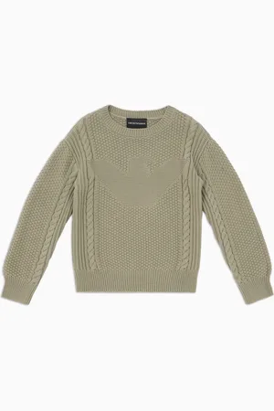 Emporio Armani Pull avec intarsia logo aigle