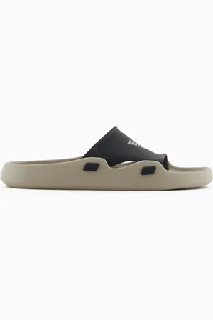 Emporio Armani Mules en PVC avec bande logo aigle