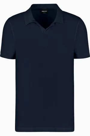 Giorgio Armani Polo à manches courtes en jersey de viscose stretch
