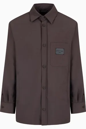 Emporio Armani Veste chemise en nylon avec poche à rabat et écusson logo