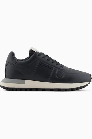 Emporio Armani Sneakers en cuir avec détails pailletés thermoformés
