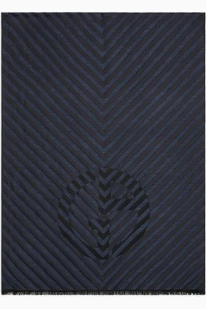 Giorgio Armani Étole en soie et laine vierge jacquard
