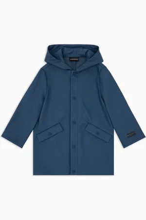 Emporio Armani Parka en nylon enduit avec capuche