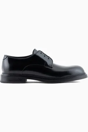 Emporio Armani Derby en cuir brossé