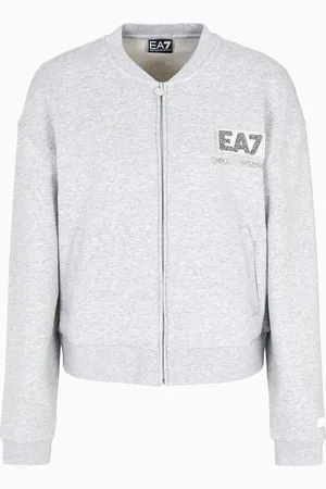 EA7 Sweat-shirt ras-du-cou Logo Series en coton stretch