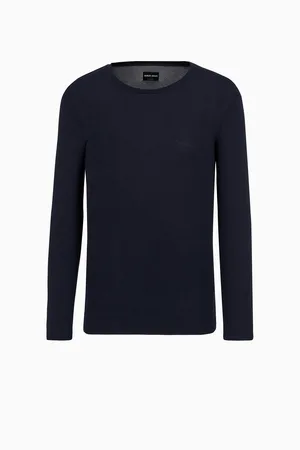 Giorgio Armani Pull en modal avec signature ton sur ton