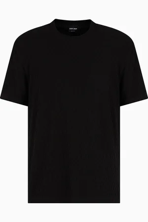 Giorgio Armani T-shirt ras-du-cou en mélange de viscose stretch