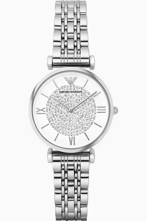 Emporio Armani Montre pour femme à deux aiguilles avec bracelet en acier
