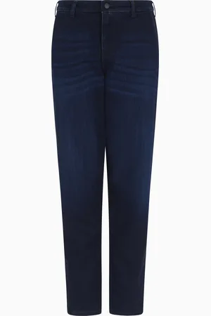 Emporio Armani Jean J5A taille mi-haute avec jambe carotte en denim stretch