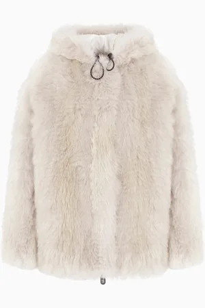 Giorgio Armani Caban à capuche Neve en alpaga