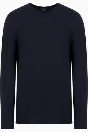 Giorgio Armani Pull ras-du-cou Icon en interlock de cachemire