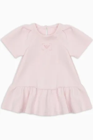 Emporio Armani Robe en jersey toucher cupro avec volants