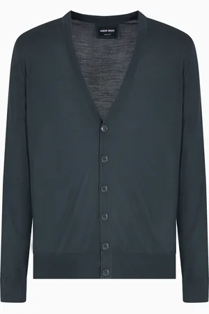 Giorgio Armani Cardigan boutonné en laine vierge
