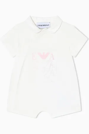 Emporio Armani Pelele de punto con logotipo