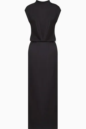 Giorgio Armani Robe longue en double satin de soie