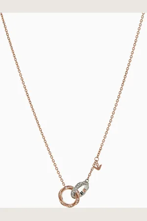 Emporio Armani Collier chaîne en acier inoxydable bicolore