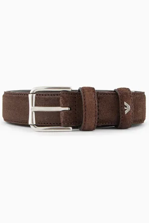 Emporio Armani Ceinture en cuir suédé
