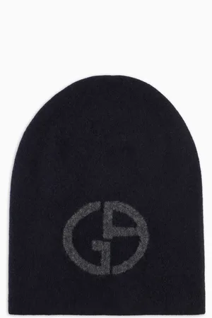 Giorgio Armani Bonnet en cachemire avec logo jacquard