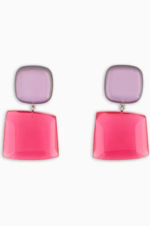 Emporio Armani Boucles d’oreilles pendantes avec pierre transparente