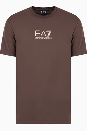 EA7 T-shirt ras-du-cou Gold Label en jersey de viscose