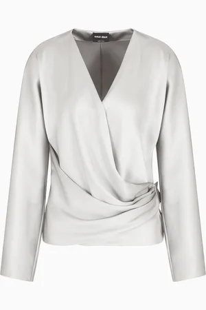 Giorgio Armani Chemise en satin double de soie
