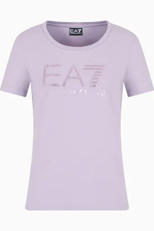 EA7 T-shirt Logo Series en jersey de coton stretch