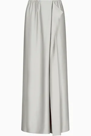 Giorgio Armani Jupe longue en double satin de soie