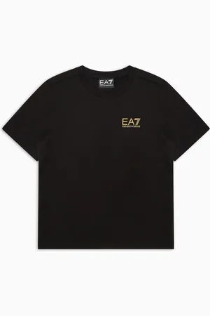 EA7 T-shirt Core Identity Boy ras-du-cou en coton