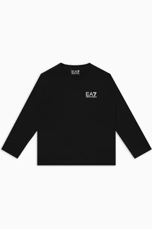 EA7 T-shirt à manches longues Core Identity Boy en pur coton biologique ASV