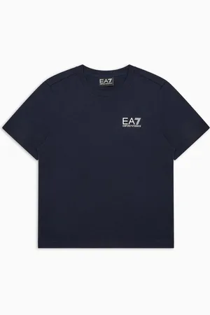 EA7 T-shirt Core Identity Boy ras-du-cou en coton
