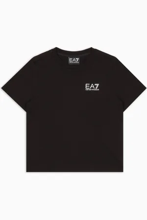 EA7 T-shirt Core Identity Boy ras-du-cou en coton