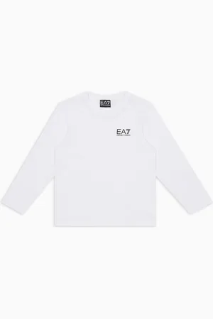 EA7 T-shirt à manches longues Core Identity Boy en pur coton biologique ASV