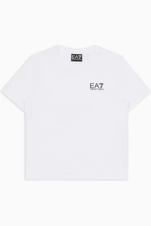 EA7 T-shirt Core Identity Boy ras-du-cou en coton