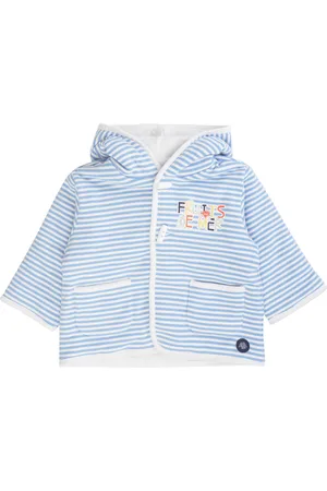 Armor.lux Veste molletonnée rayée Baby - coton épais