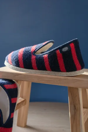 Armor.lux Chaussons rayés Maoutig du 44 au 48 - laine