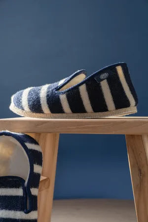 Armor.lux Chaussons rayés Maoutig du 44 au 48 - laine