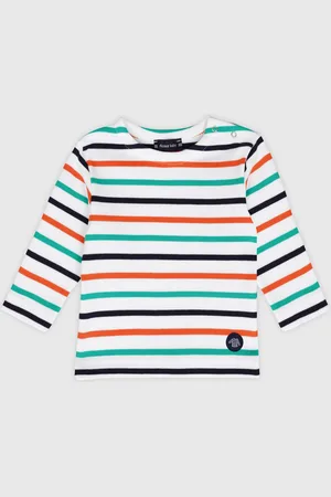 Armor.lux Marinière tricolore Baby - coton épais