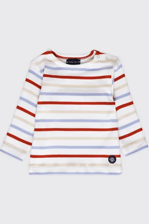 Armor.lux Marinière tricolore Baby - coton épais