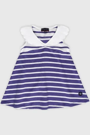 Armor.lux Robe rayée sans manches Baby - coton léger