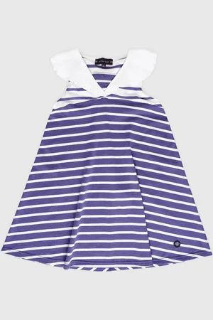 Armor.lux Robe rayée sans manches Kids - coton léger