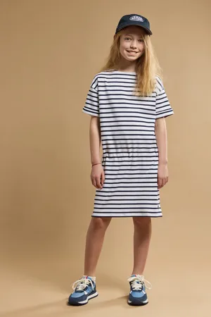 Armor.lux Robe rayée Kids - coton épais