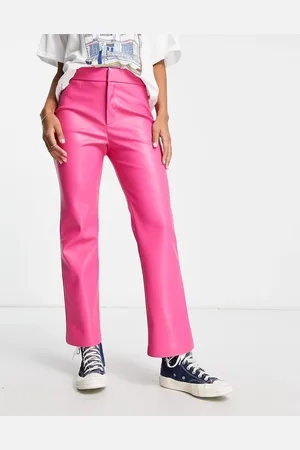 Pantalon en cuir online stradivarius