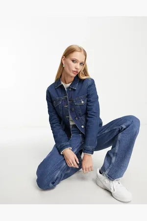 Fourrure Vestes en jean et denim pour Femme FASHIOLA