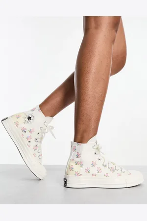 Converse fleurs brodées hot sale