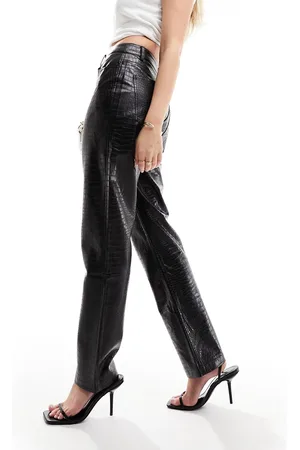 Pantalon en cuir discount mango