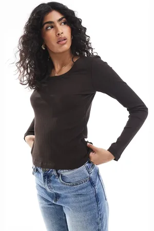 T-shirts Manches Longues Vero Moda - Lot De 2 - Coton Organique - Encolure Ronde - Confortable Et Polyvalent