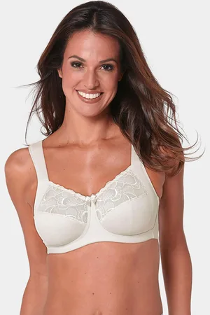 GOLDNER Soutien-gorge sans armature à dentelle - champagner - Gr. 100 C de