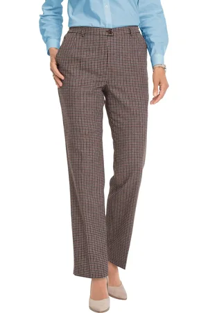 GOLDNER Pantalon à carreaux coupe classique - - Gr. 205 de