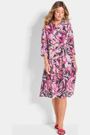 GOLDNER Druckkleid - / marine / à motifs - Gr. 20 de