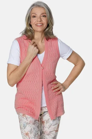 GOLDNER Gilet en tricot - pêche - Gr. 20 de